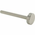 Bsc Preferred Knurled-Head Thumb Screw Stainless Steel Low-Profile 10-24 Thread Size 2 Long 5/8 Diameter Head 91746A332
